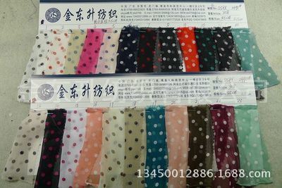 蚕丝皱雪纺压皱印花圆点纹面料——夏季女装的轻盈之选